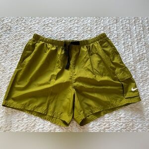 Nike Belted Packable 5" Volley Swim Shorts Olive Men's 2XL